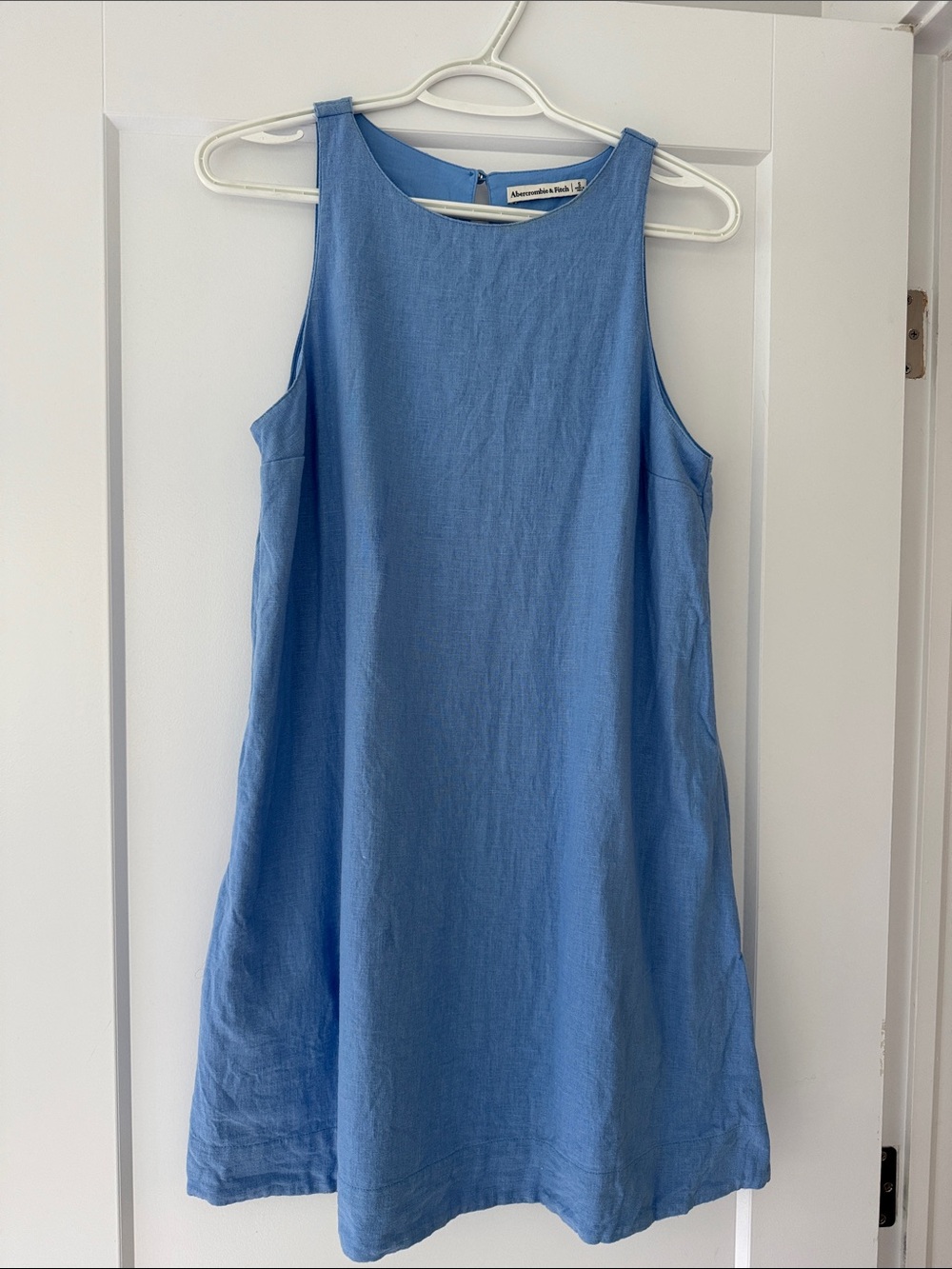 Abercrombie & Fitch Sleeveless Light Blue Mini Dress